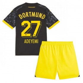 Borussia Dortmund Karim Adeyemi #27 Borta Kläder Barn 2023-24 Kortärmad (+ Korta byxor)